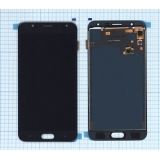 Дисплей (экран) в сборе с тачскрином для Samsung Galaxy J7 Duo (2018) SM-J720F черный (TFT-совместимый с регулировкой яркости)