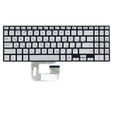 Клавиатура для ноутбука Asus UX561UA Q505UA серебристая без рамки с подсветкой