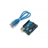 Плата UNO R3 ATMEGA328P-PU с кабелем USB (Arduino)