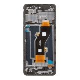 Дисплей (экран) в сборе с тачскрином для Tecno Spark 20C (BG7n) черный с рамкой (Premium LCD)