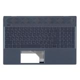 Клавиатура (топ-панель) для ноутбука HP 15-CS, 15-CW синяя с синим топкейсом