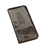 Чехол из эко – кожи History "История мореплавателя" для Apple iPhone 6, 6s раскладной, белый