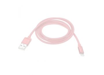 USB кабель LP для Apple iPhone, iPad 8 pin в катушке 1,5 метра салатовый