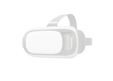 Очки виртуальной реальности VR V5 с OLED дисплеем, USB, Micro SD для 3D фильмов и игр черные с белым