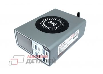 Зарядная станция Aixun DP20 (200W, 8 портов 4USB-QC3.0, 4Type-C-PD, Qi 15W, LCD)