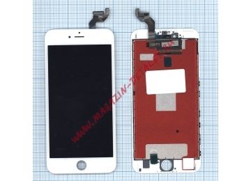 Дисплей (экран) в сборе с тачскрином для iPhone 6S Plus (AUO) белый