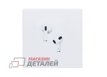 Bluetooth гарнитура беспроводная для iPhone с зарядным боксом (белая)