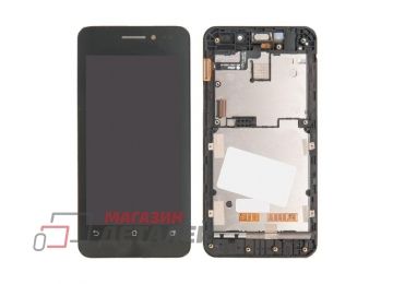 Дисплей (экран) в сборе с тачскрином для Asus ZenFone 4 A450CG черный с рамкой (Premium SC LCD)