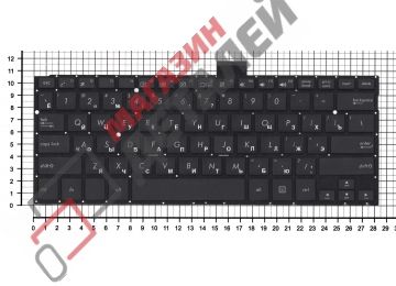 Клавиатура для ноутбука Asus TP300 TP300L черная без рамки