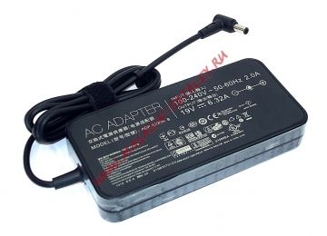 Блок питания (сетевой адаптер) для ноутбуков Asus 19V 6.32A 120W 6.0x3.7 мм черный, с сетевым кабелем