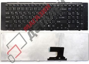 Клавиатура для ноутбука Sony Vaio VPC-EF черная без рамки
