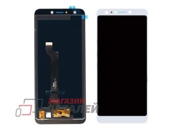 Дисплей (экран) в сборе с тачскрином для Asus ZenFone 5 Lite белый