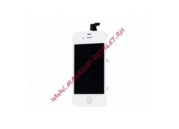 Дисплей (экран) в сборе с тачскрином для iPhone 4S белый (AA)
