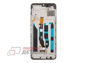 Дисплей (экран) в сборе с тачскрином для Tecno Spark 9 Pro черный с рамкой