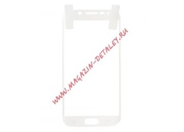Защитная акриловая 3D пленка LP для Samsung Galaxy S6 Edge с белой рамкой, прозрачная