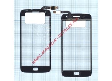 Сенсорное стекло (тачскрин) для Motorola Moto G5 Plus черное