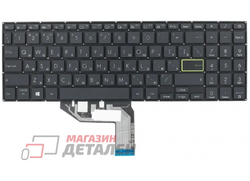 Клавиатура для ноутбука Asus ZenBook M513UA, K513EA, X513EA, F513EA, M513IA, A513EA, X513EP, K513EP, K513EQ чёрная без рамки