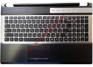 Клавиатура (топ-панель) для ноутбука Samsung RF510, RF511 черная