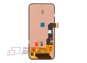 Дисплей (экран) в сборе с тачскрином для Google Pixel 8a (GKV4X, G6GPR, G8HHN, G576D) черный