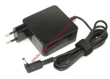 Блок питания (сетевой адаптер) для ноутбуков Asus 19V 3.42A 65W 3.0×1.1 мм черный, в розетку Premium