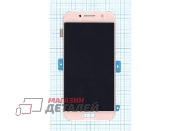 Дисплей (экран) в сборе с тачскрином для Samsung Galaxy A5 (2017) SM-A520F розовый