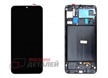 Дисплей (экран) в сборе с тачскрином дляSamsung Galaxy A50 A505F черный с рамкой In-cell