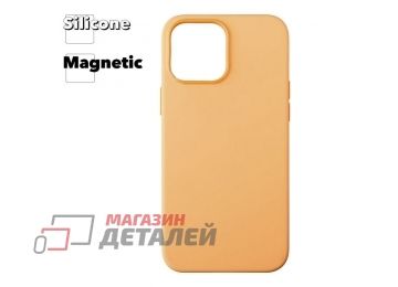 Силиконовый чехол для iPhone 13 Pro Max "Silicone Case" с поддержкой MagSafe (светло-коричневый)