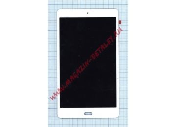 Дисплей (экран) в сборе с тачскрином для Huawei MediaPad M3 Lite 8.0 белый