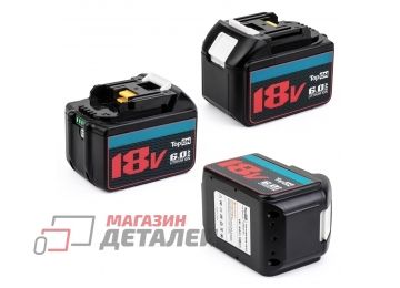 Аккумулятор TopOn для Makita BL1860B 18V 6.0Ah Li-ion