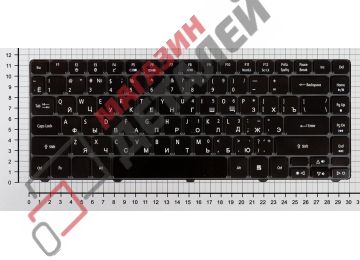 Клавиатура для ноутбука Acer Aspire Timeline 3410 3410T 4741 черная глянцевая