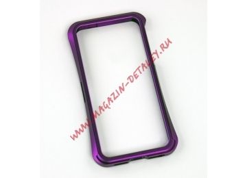 Чехол (бампер) CLEAVE для Apple iPhone 5, 5s, SE металл, раздвижной, фиолетовый