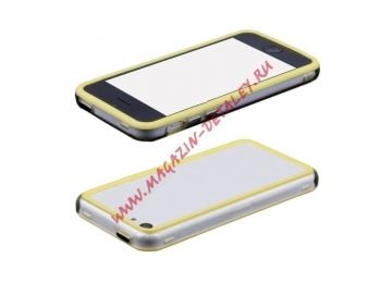 Чехол (бампер) ACQUA для Apple iPhone 5C желтый