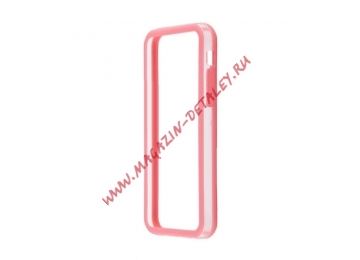 Чехол (бампер) ACQUA для Apple iPhone 5C розовый