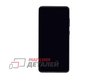 Дисплей (экран) в сборе с тачскрином для Samsung Galaxy A72 SM-A725F черный с рамкой (Premium LCD)