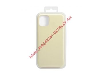 Силиконовый чехол для iPhone 11 Pro Max "Silicon Case" (пыльно-желтый)