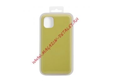 Силиконовый чехол для iPhone 11 Pro Max "Silicon Case" (светло-желтый)