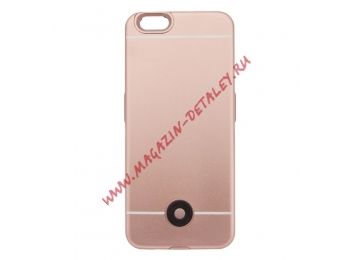 Дополнительная АКБ защитная крышка для Apple iPhone Backup Power X5 3800mAh (розовое золото)