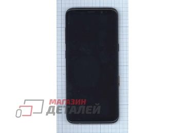 Дисплей (экран) в сборе с тачскрином для Samsung Galaxy S8 SM-G950F черный с черной рамкой (Premium SC LCD)