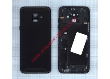 Задняя крышка аккумулятора для Samsung Galaxy A6 2018 A600F черная