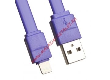 USB Дата-кабель Stable and Faster для Apple 8 pin 20 см. фиолетовый