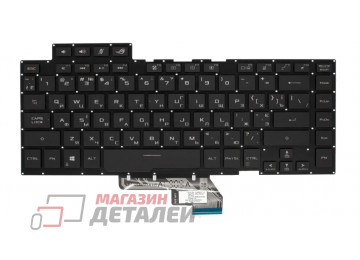 Клавиатура для ноутбука Asus ROG Zephyrus M GU502GV, GU502GU, S GX502GW, GX502GV, чёрная, без рамки, с RGB подсветкой