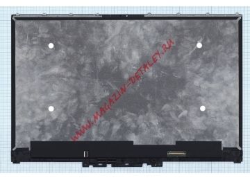 Экран в сборе (матрица + тачскрин) для Lenovo Yoga 730-15IKB UHD черный с рамкой