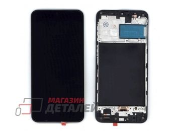 Дисплей (экран) в сборе с тачскрином для Samsung Galaxy M31 SM-M315F черный с рамкой (Incell)
