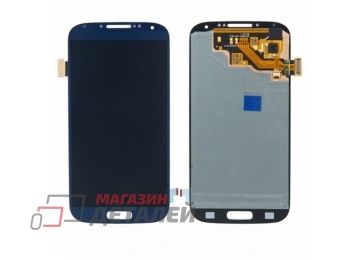 Дисплей (экран) в сборе с тачскрином для Samsung Galaxy S4 GT-I9500 синий