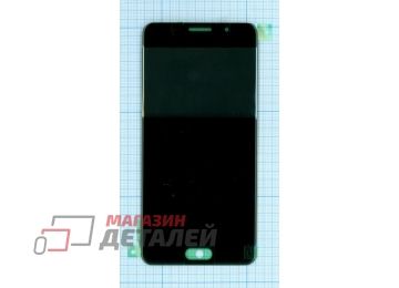 Дисплей (экран) в сборе с тачскрином для Samsung Galaxy A5 (2016) SM-A510F черный (Premium SC LCD)