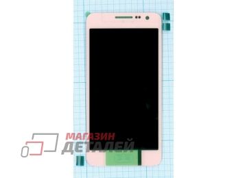 Дисплей (экран) в сборе с тачскрином для Samsung Galaxy A3 SM-A300F розовый