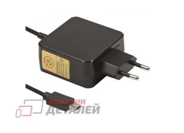 Блок питания (сетевой адаптер) для ноутбуков Asus 19V 1.75A 33W 8.2x6.5x2.3 мм черный, в розетку