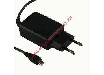 Блок питания (сетевой адаптер) ASX MicroUSB 5V 2А + USB европакет