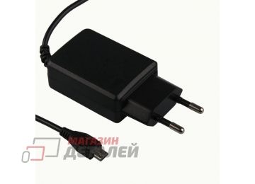 Блок питания (сетевой адаптер) MicroUSB 5V 2А + USB европакет