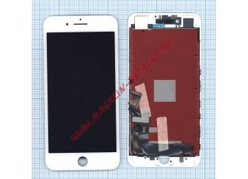 Дисплей (экран) в сборе с тачскрином для iPhone 7 Plus (Hancai) белый